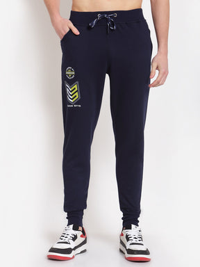 UZARUS Men's Cotton Joggers Track Pants with 2 Zippered Pockets