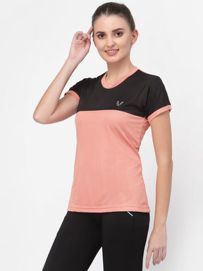 UZARUS Women's Dry Fit Workout Top Sports Gym T-Shirt