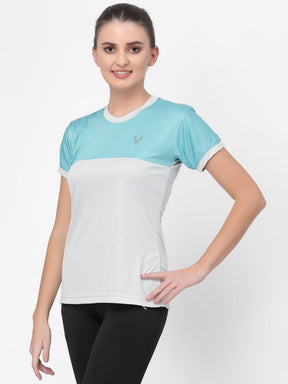 UZARUS Women's Dry Fit Workout Top Sports Gym T-Shirt