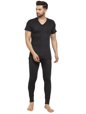 MEN'S HALF SLEEVES THERMAL SET ( V NECK VEST AND TROUSER)