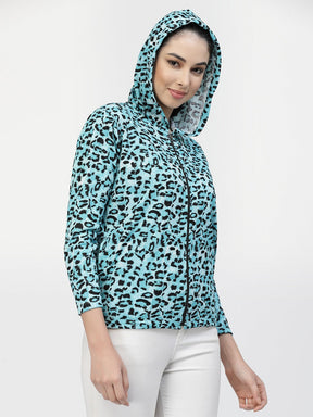 Uzarus Women's Hooded Sports Gym Training Jacket
