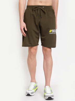 Uzarus Men's Cotton Bermuda Shorts With 2 Zippered Pockets