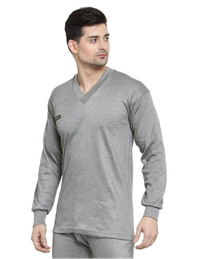 MEN'S SOLID V-NECK THERMAL TOP