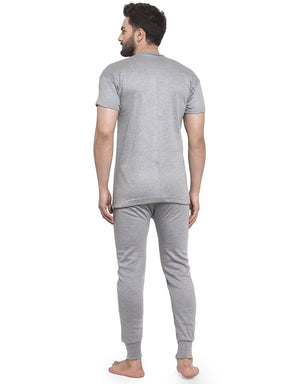 MEN'S HALF SLEEVES THERMAL SET ( ROUND NECK VEST AND TROUSER)