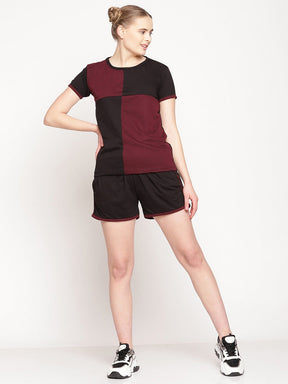 UZARUS Women's Cotton Set of Top and Shorts
