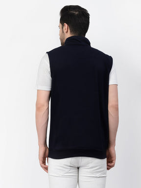 Men's Sleeveless Regular Solid Jacket