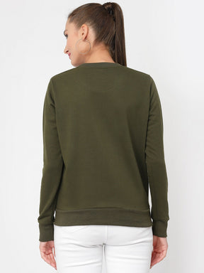 UZARUS Women's Cotton Fleece Premium Sweatshirt
