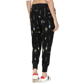 Women's Cotton Slim Fit Joggers Track Pants with 2 Zippered Pockets