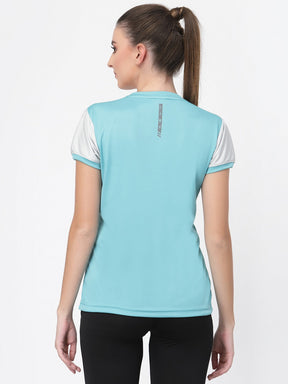 UZARUS Women's Dry Fit Workout Top Sports Gym T-Shirt