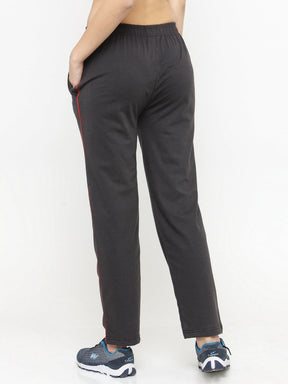 Uzarus Women's Cotton Track Pants With 2 Zippered Pockets