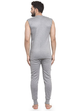 MEN'S SLEEVELESS THERMAL SET ( ROUND NECK VEST AND TROUSER)