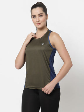 UZARUS Women's Dry Fit Workout Tank Top Sports Gym T-Shirt (Pack Of 2)