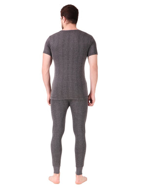 MEN'S HALF SLEEVES COTTON THERMAL SET ( V-NECK VEST AND TROUSER)