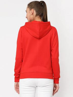 UZARUS Women's Cotton Fleece Premium Sweatshirt Hoodie