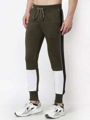 UZARUS Men's Cotton Regular fit Joggers Track Pants with 2 Zippered Pockets