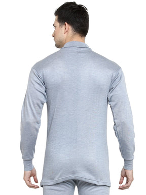 MEN'S SOLID HIGH NECK THERMAL WEAR TOP