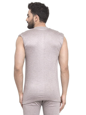MEN'S SLEEVELESS SOLID V NECK THERMAL TOP