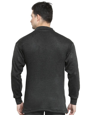 MEN'S SOLID HIGH NECK THERMAL WEAR TOP
