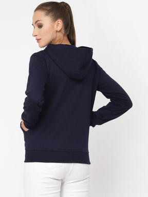 UZARUS Women's Cotton Fleece Premium Sweatshirt Hoodie
