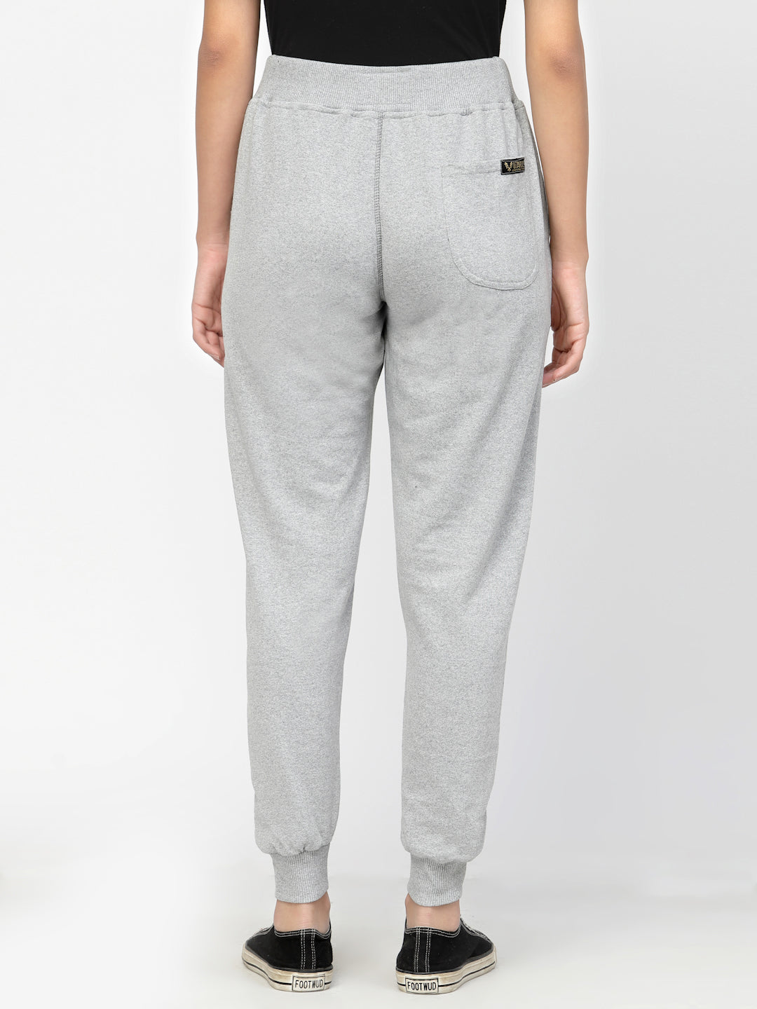 Women's Cotton Regular Fit Joggers Track Pants with 2 Pockets