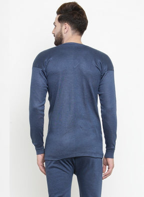 MEN'S SOLID V-NECK THERMAL TOP