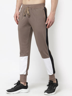 UZARUS Men's Cotton Regular fit Joggers Track Pants with 2 Zippered Pockets