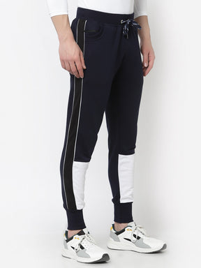 UZARUS Men's Cotton Regular fit Joggers Track Pants with 2 Zippered Pockets