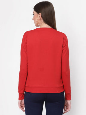 UZARUS Women's Cotton Fleece Premium Sweatshirt
