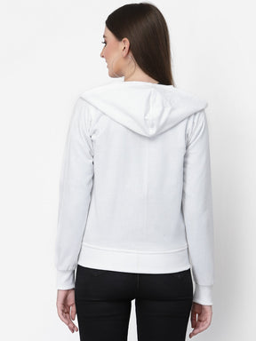 UZARUS Women's Cotton Fleece Premium Sweatshirt Hoodie