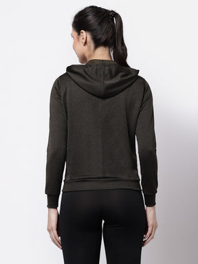 Uzarus Women's Hooded Sports Gym Training Jacket