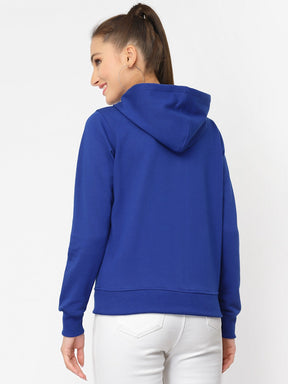 UZARUS Women's Cotton Fleece Latest Stylish Sweatshirt Hoodie