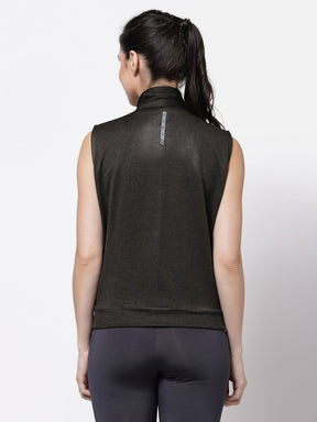 Uzarus Women's Sleeveless Training Sports Gym Jacket