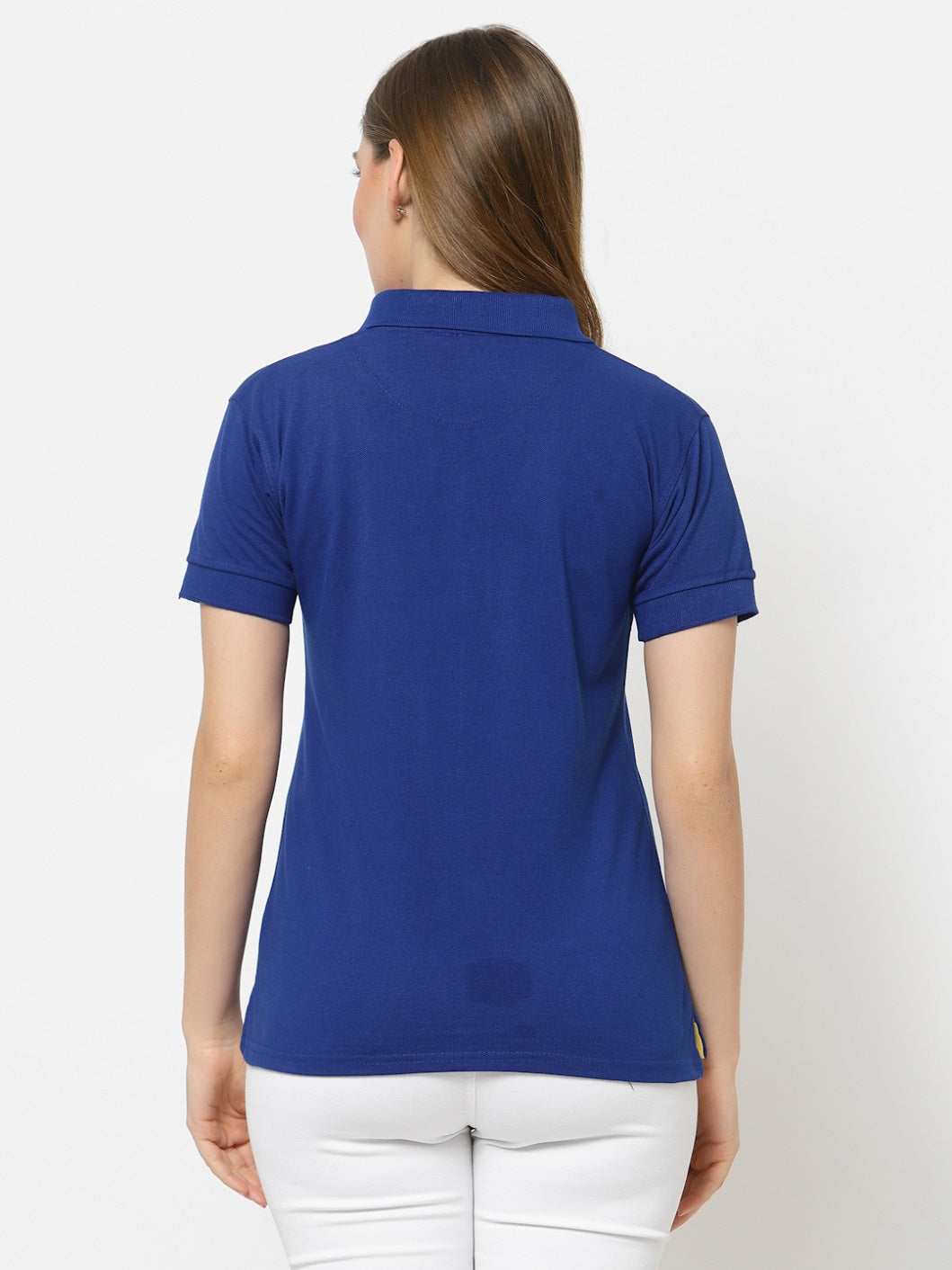 UZARUS Women's Cotton Polo Collar Neck T-Shirt Top