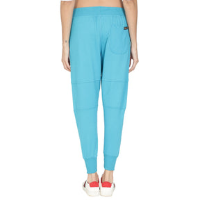 Women's Cotton Slim Fit Joggers Track Pants with 2 Zippered Pockets