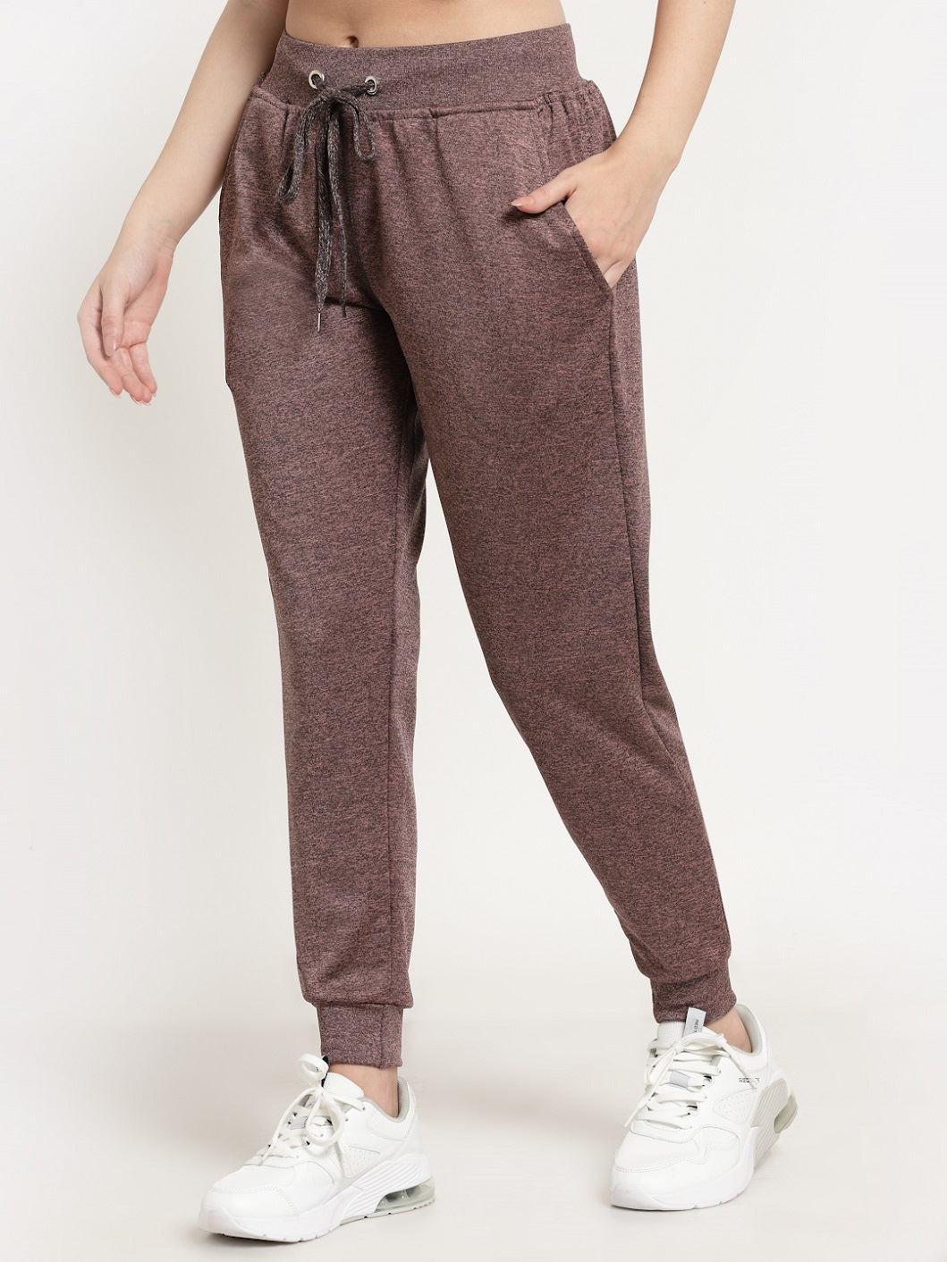 UZARUS Women's Joggers Track Pants with Zippered Pocket for Gym, Yoga, Workout and Casual Wear