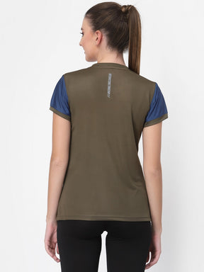 UZARUS Women's Dry Fit Workout Top Sports Gym T-Shirt