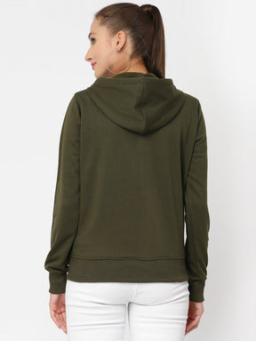 UZARUS Women's Cotton Fleece Latest Stylish Sweatshirt Hoodie