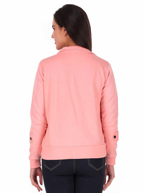 Women's Solid Cotton Tailored Full Sleeve Jacket