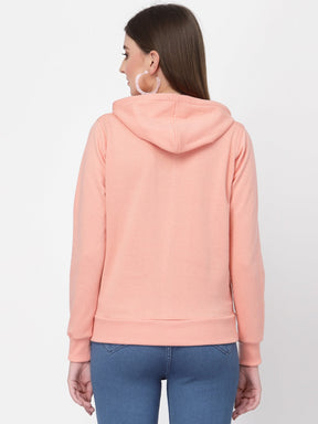 UZARUS Women's Cotton Fleece Latest Stylish Sweatshirt Hoodie