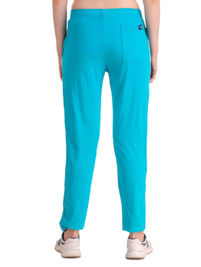 Uzarus Women's Cotton Track Pants With 2 Zippered Pockets