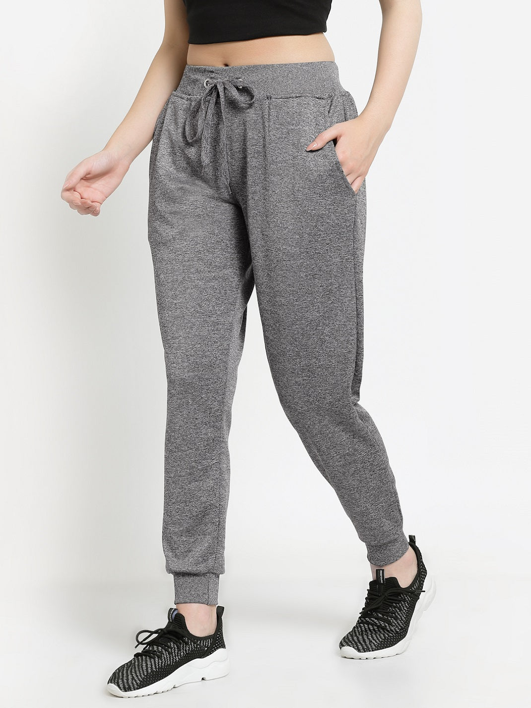 UZARUS Women's Joggers Track Pants with Zippered Pocket for Gym, Yoga, Workout and Casual Wear