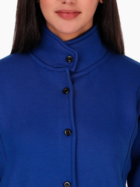 Women's Solid Cotton Tailored Full Sleeve Jacket