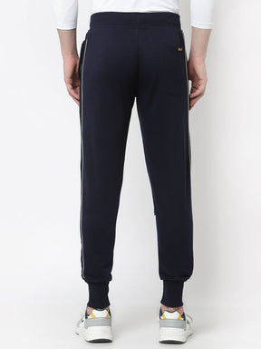 UZARUS Men's Cotton Regular fit Joggers Track Pants with 2 Zippered Pockets