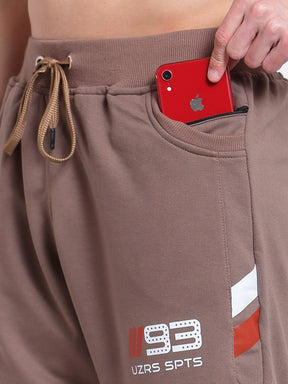 Uzarus Men's Cotton Bermuda Shorts With 2 Zippered Pockets