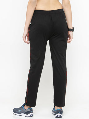 Uzarus Women's Cotton Track Pants With 2 Zippered Pockets
