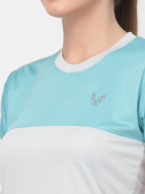 UZARUS Women's Dry Fit Workout Top Sports Gym T-Shirt