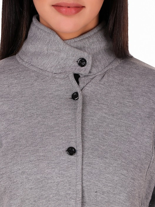 Women's Solid Cotton Tailored Full Sleeve Jacket