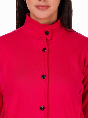 Women's Solid Cotton Tailored Full Sleeve Jacket
