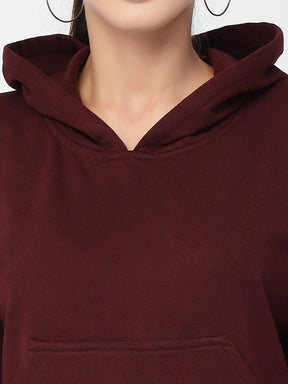 UZARUS Women's Cotton Fleece Latest Stylish Sweatshirt Hoodie