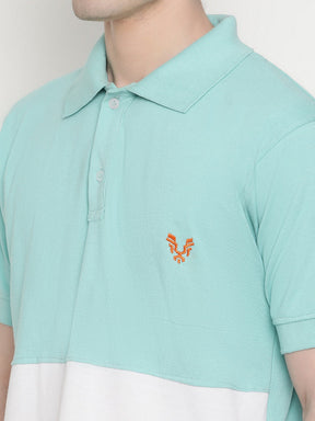 Men's Solid Cotton Regular Fit Polo T-Shirt